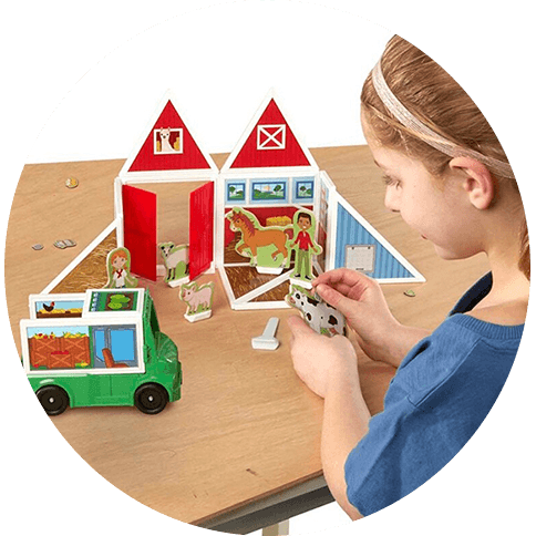 Melissa and Doug
			Magnetivity On The Farm Building Set