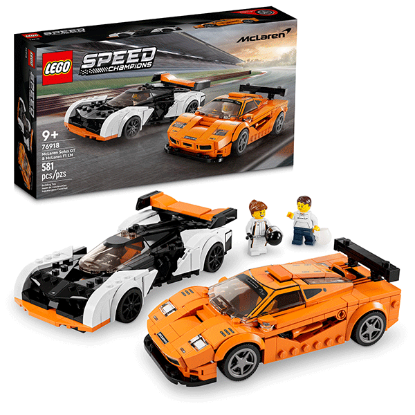 LEGO® Speed Champions 76918 McLaren Solus GT and McLaren F1 LM