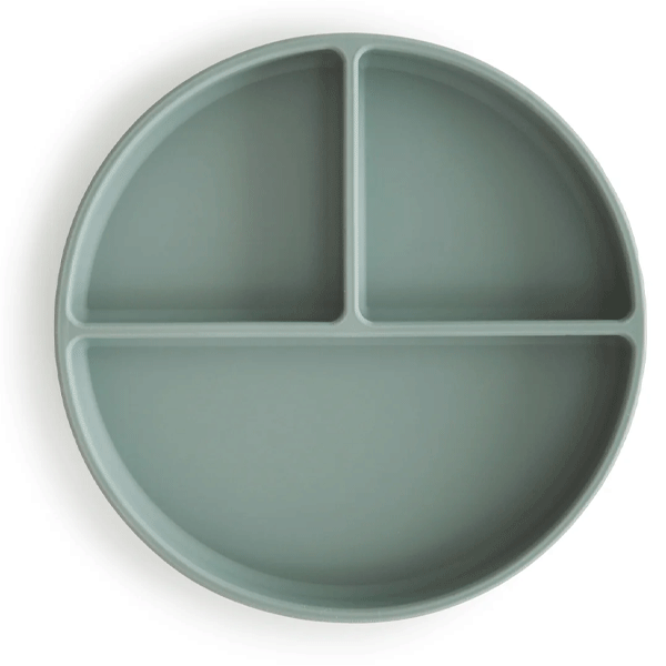 Mushie Silicone Suction Plate (Cambridge Blue)