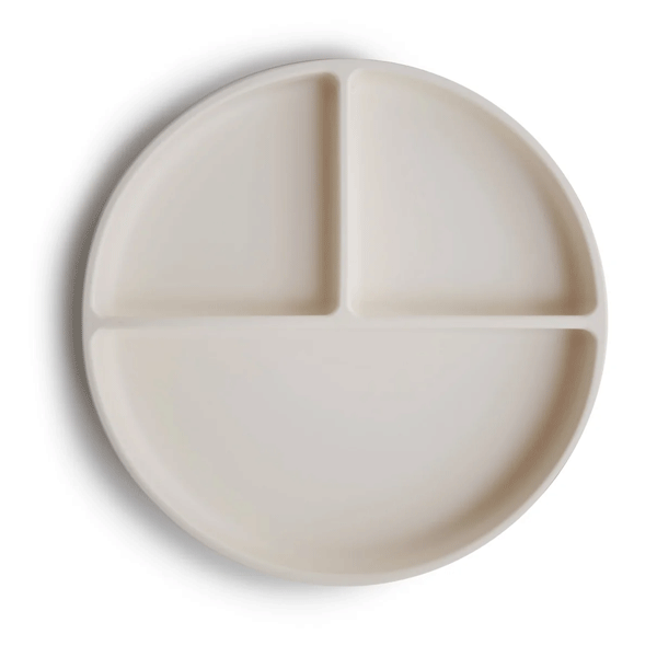 Mushie Silicone Suction Plate (Ivory)