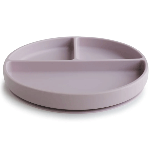 Mushie Silicone Suction Plate (Soft Lilac)