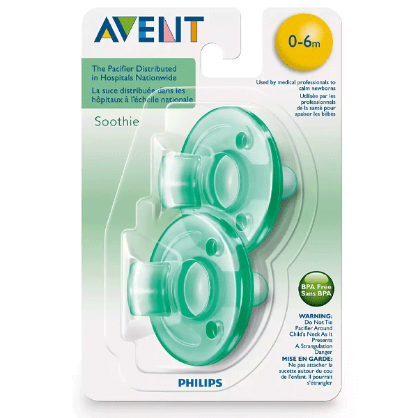 Philips Avent Soothie Pacifier 2 Pack - Green