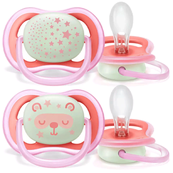 Philips Avent Ultra Air Nighttime Pacifier 2 Pack - Assorted