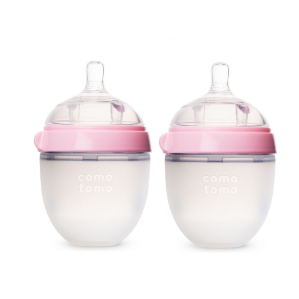 Comotomo Baby Bottle - 150ml Double Pack (Pink)