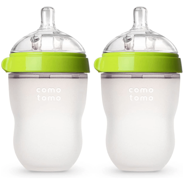 Comotomo Baby Bottle - 250ml Double Pack (Green)