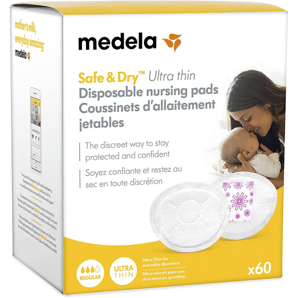 Medela Safe and Dry Ultra Thin Disposable Nursing Pads (60 count)