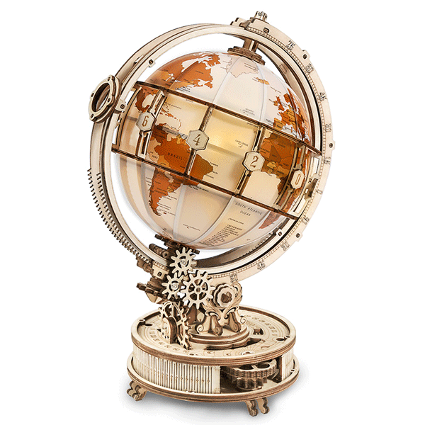 ROKR The Luminous Globe 3D Wooden Puzzle