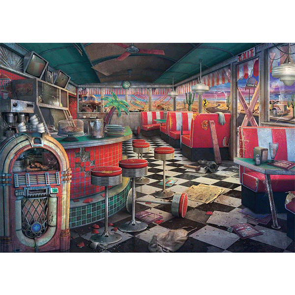 Ravensburger Abandoned Places: Decaying Diner 1000 Piece Puzzle