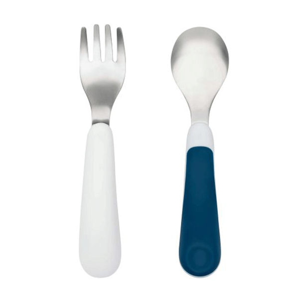 OXO Tot Fork and Spoon Set - Navy