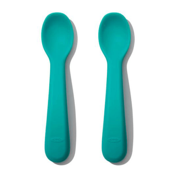 OXO Tot Silicone Spoon Set (2 Pack) - Turquoise