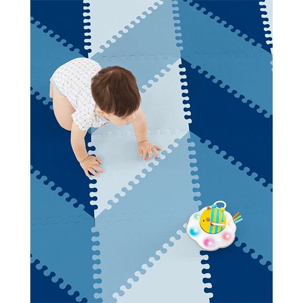 Skip Hop Playspot Geo Foam Floor Tiles - Blue Ombre