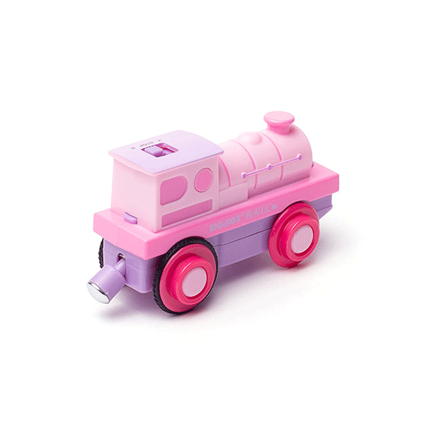 Bigjigs Pink Powerful Loco (Battery Operated)