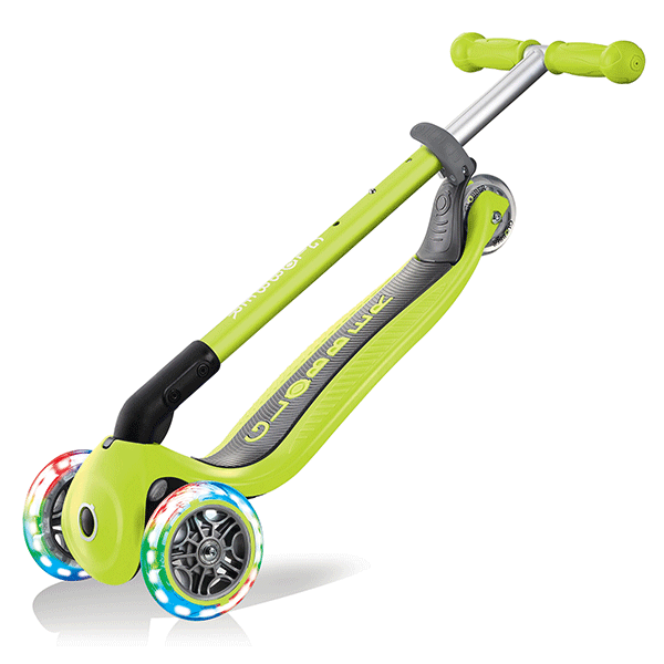 Globber Primo Foldable Light-Up Scooter - Green