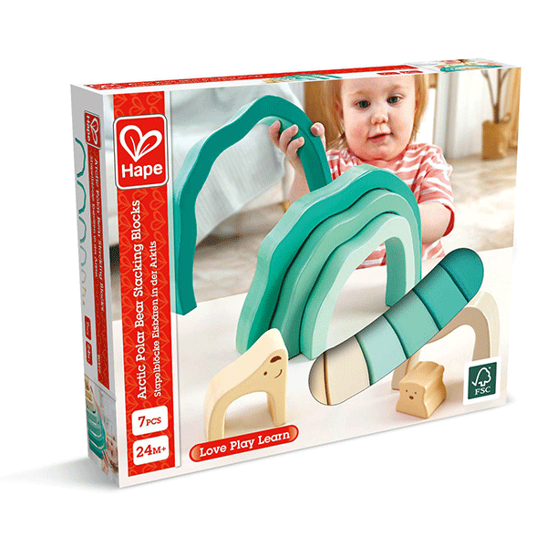 Hape Arctic Polar Bear Stacking Blocks