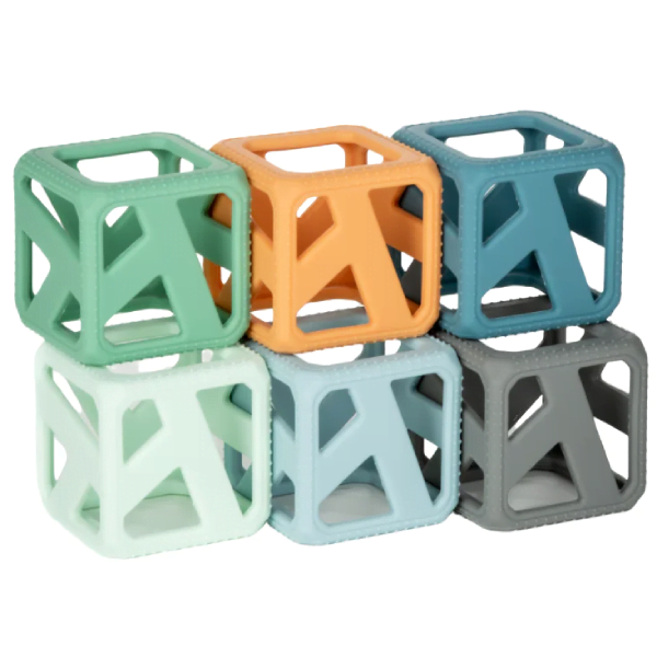 Malarkey Kids Stack N Chew Mini Cubes - Earthy