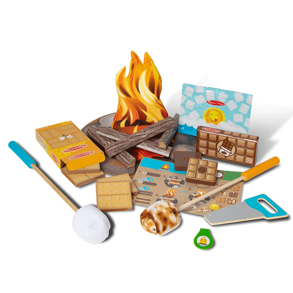 Melissa & Doug Let's Explore Campfire S'Mores Play Set