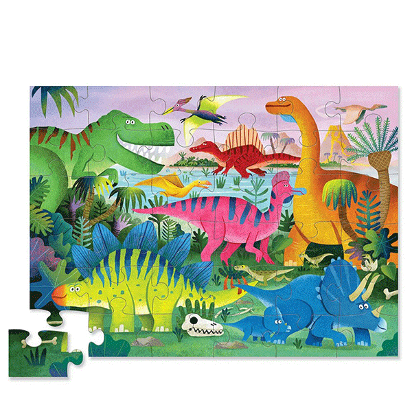 Crocodile Creek 36-Piece Floor Puzzle - Dino Land