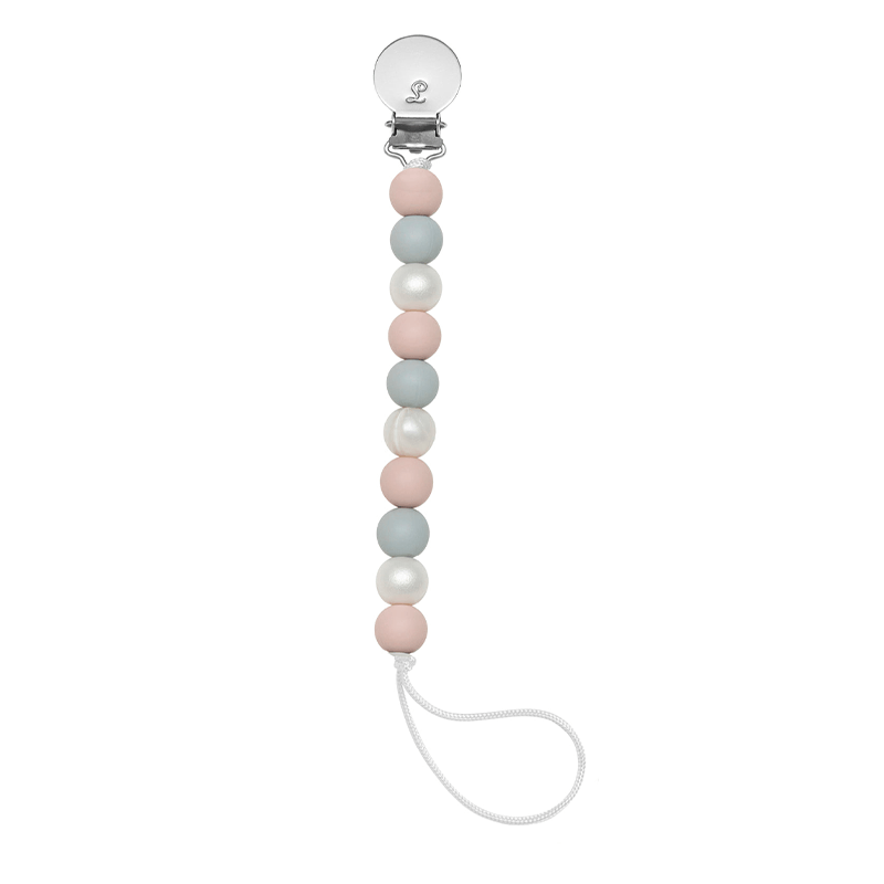 LouLou Lollipop Lolli Pacifier Clip - Rose Grey