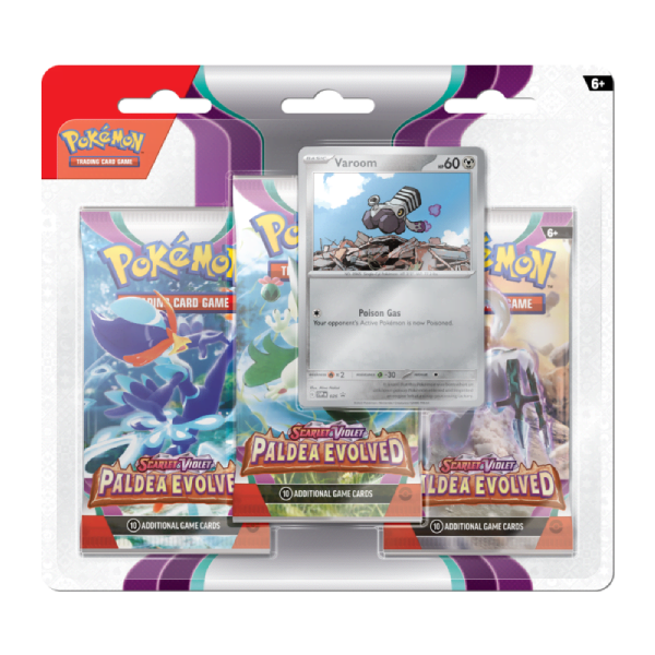 Pokémon TCG: Scarlet and Violet Paldea Evolved 3 Pack Blister