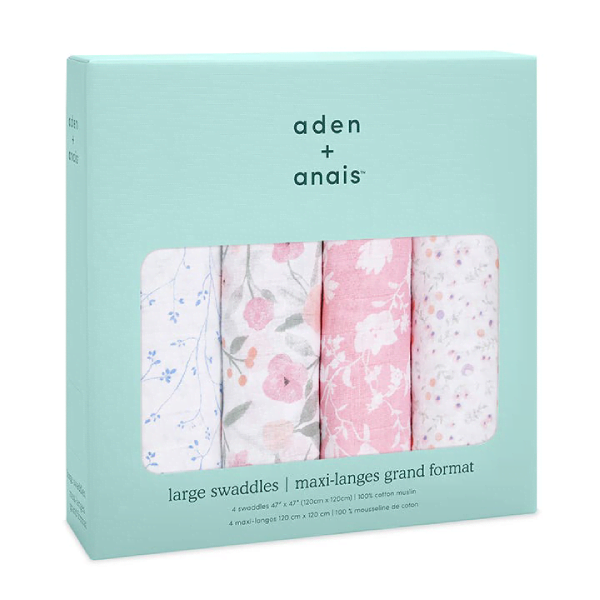 Aden Anais Classic 4 Pack Muslin Swaddles Mon Fleur JR Toy Company Canada