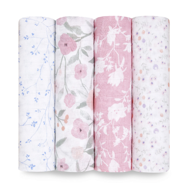 Aden Anais Classic 4 Pack Muslin Swaddles Mon Fleur JR Toy Company Canada