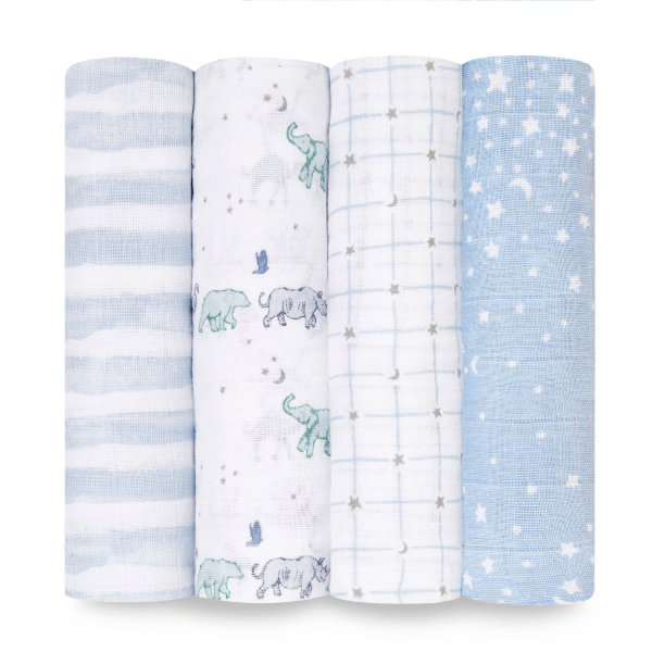 Aden + Anais Classic 4-Pack Muslin Swaddles - Rising Star