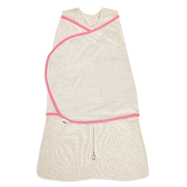 Small Halo Ideal Temp SleepSack Swaddle Oatmeal Pink JR Toy