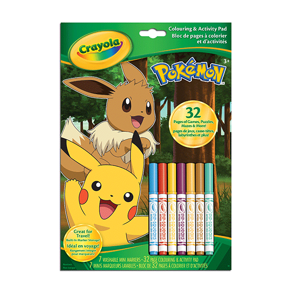 Crayola Colouring & Activity Book - Pokémon