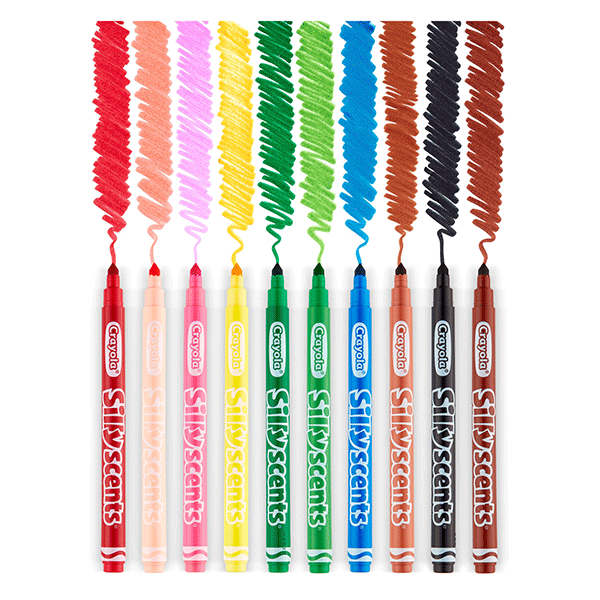 Crayola Silly Scents Smash-Ups Washable Slim Markers - 10 Count