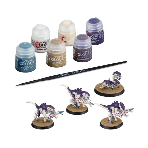 Warhammer 40,000: Tyranids: Termagants and Ripper Swarm + Paints Set