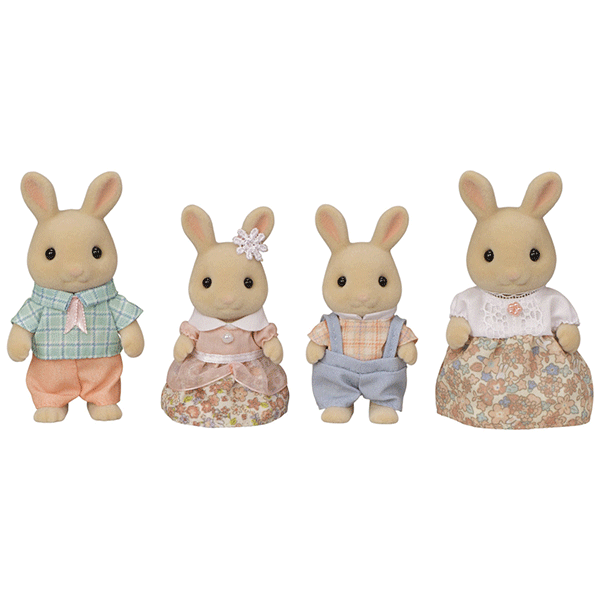 Calico Critters Milk Rabbit Family