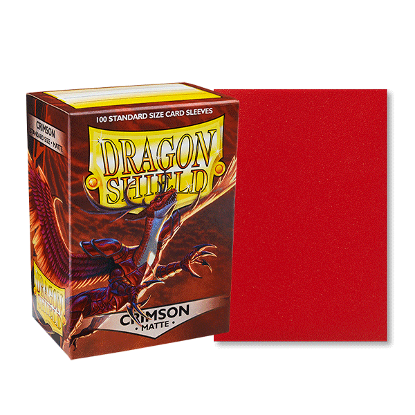 Dragon Shield: Matte Crimson Red Card Sleeves (100 count)