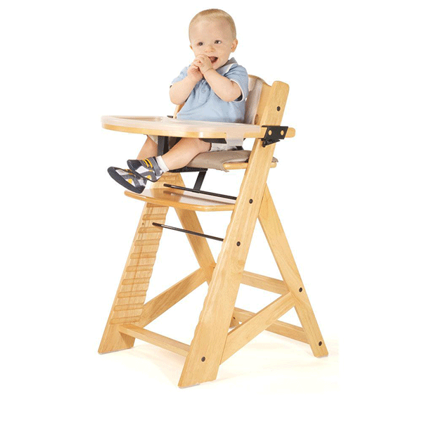 Keekaroo Height Right High Chair with Tray - Natural