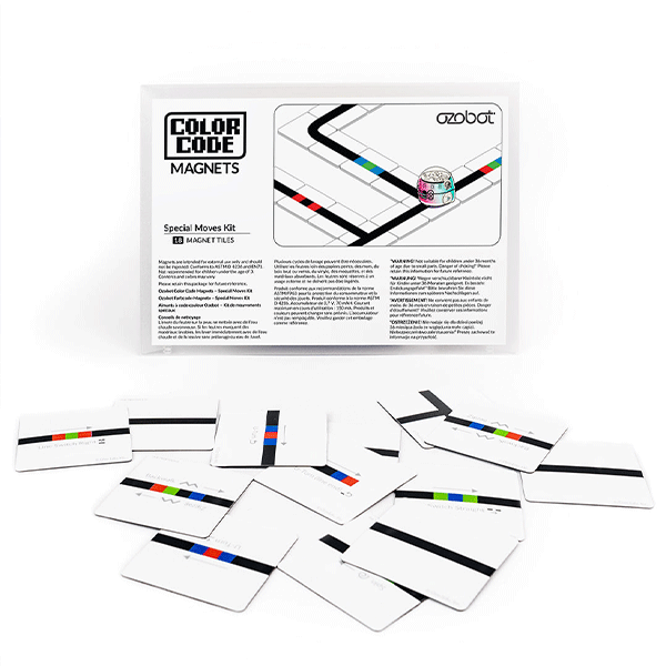 Ozobot Color Code Magnets: Special Moves Kit