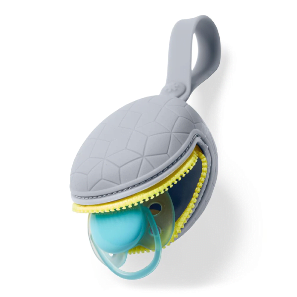 Skip Hop Grab & Go Silicone Pacifier Holder - Grey