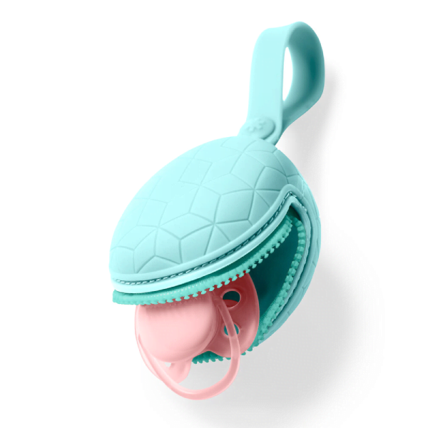 Skip Hop Grab & Go Silicone Pacifier Holder - Teal