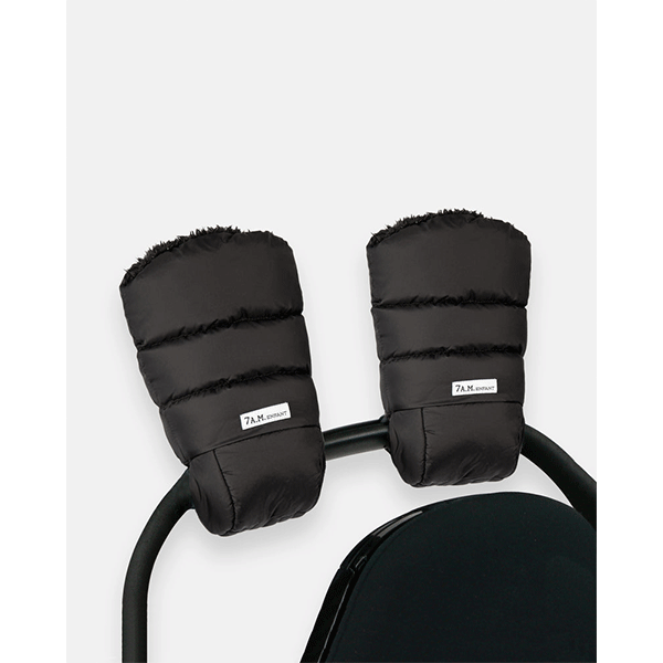 7AM Enfant Warmmuffs - Black Plush