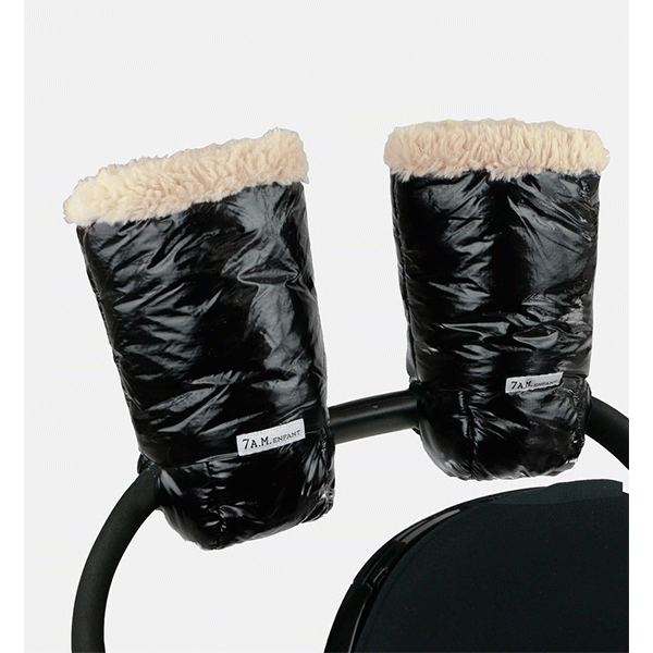 7AM Enfant Warmmuffs - Black Polar