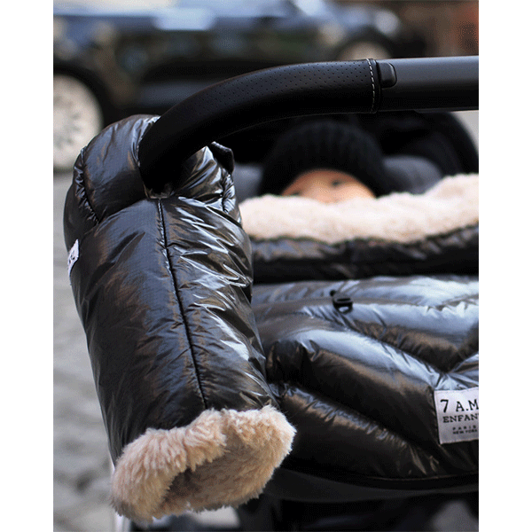 7AM Enfant Warmmuffs - Black Polar