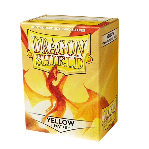 Dragon Shield: Matte Yellow Card Sleeves (100 count)