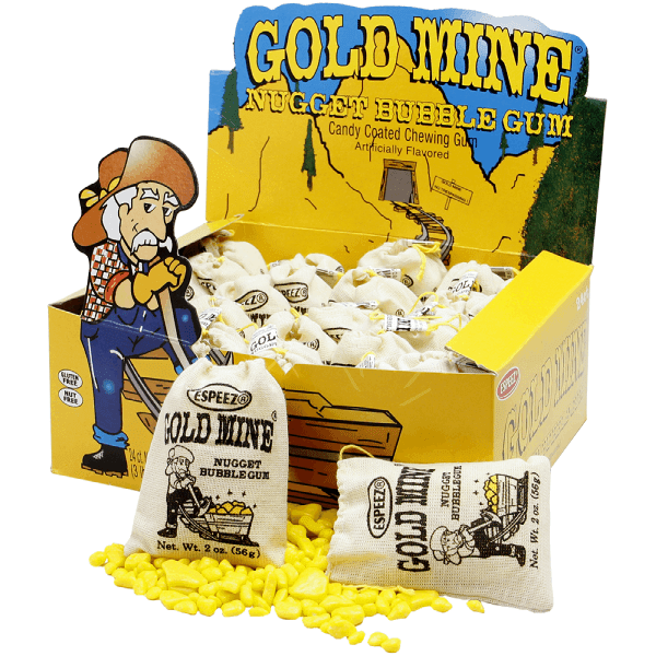 Gold Mine Bubble Gum Candy