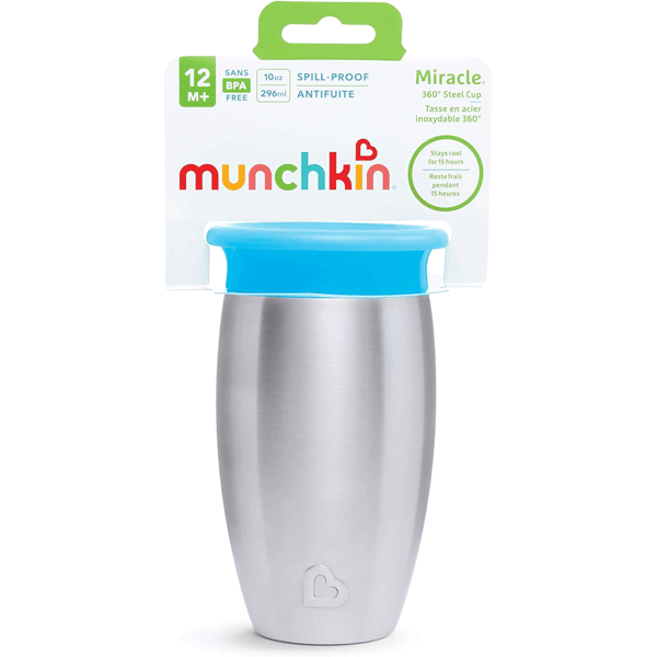 Munchkin Stainless Miracle Cup 10oz - Assorted Colours