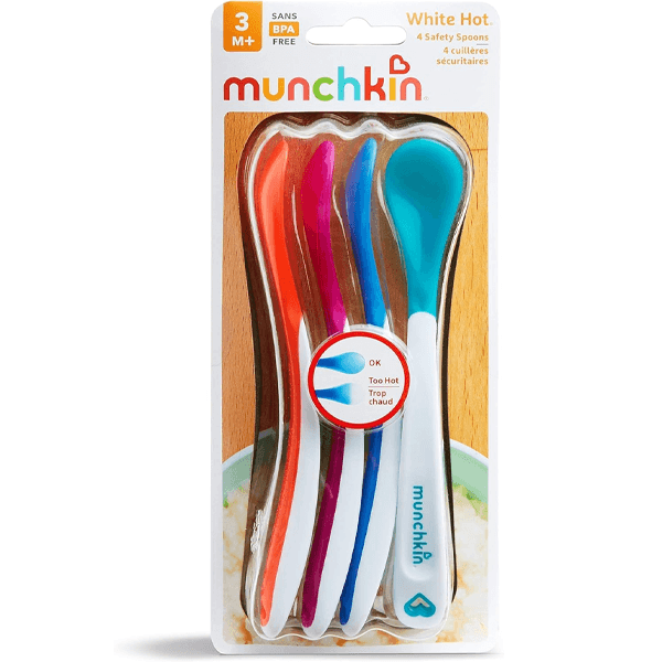 Munchkin White Hot Infant Spoons - 4 pack