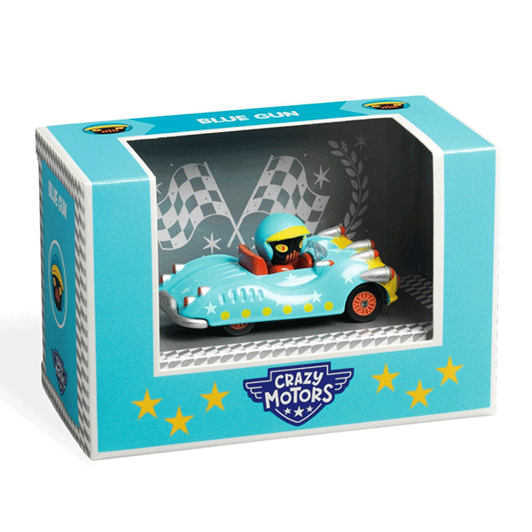 Djeco Crazy Motors Blue Gun Car