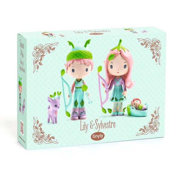 Djeco Tinyly - Lily and Sylvestre Figurine Set