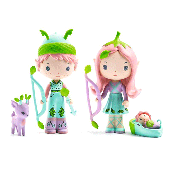 Djeco Tinyly - Lily and Sylvestre Figurine Set