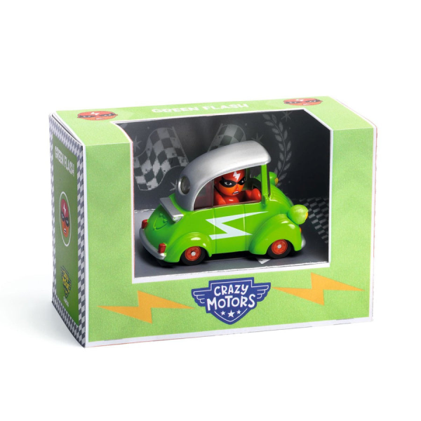 Djeco Crazy Motors Green Flash Car