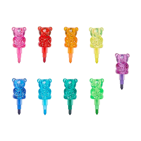 Ooly Bunch O' Bears Gummy Bear Stacking Crayon