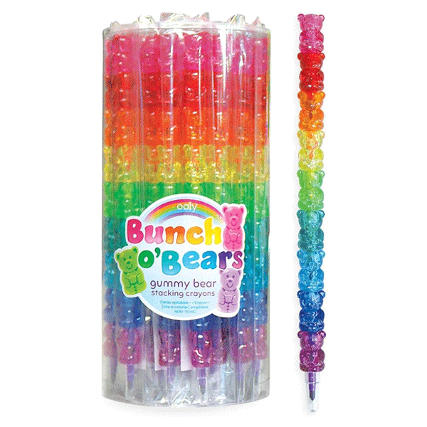 Ooly Bunch O' Bears Gummy Bear Stacking Crayon