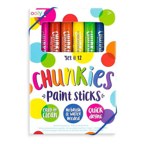 Ooly Chunkies Paint Sticks Original Pack - Set of 12